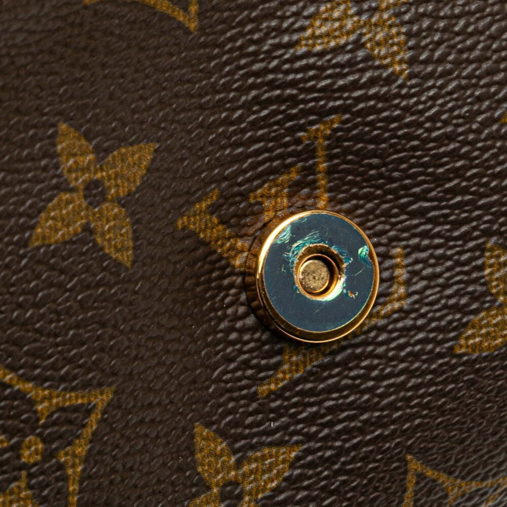 LOUIS VUITTON Brown Monogram Leather Pochette Shoulder Bag - Picture 5 of 9